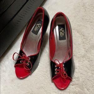 Red and Black Display shoe. No Box